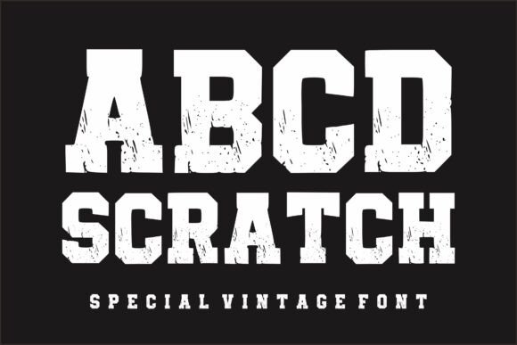 Abcd Scratch: A Vintage Display Font That Feels Like Real Design Work