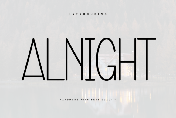 Alnight Handwritten Font for Warm, Cozy Craft Projects