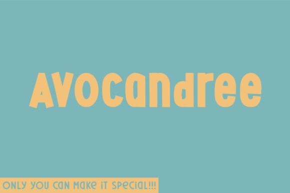 Avocandree: A Display Font That Commands Attention