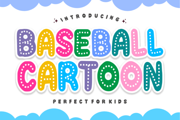 Baseball Cartoon: A Playful Display Font for Crafters