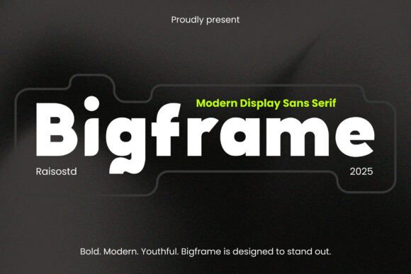 Bigframe: A Bold Display Font for Confident Digital Branding