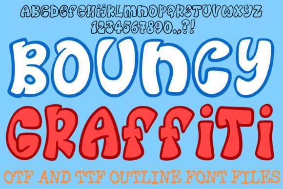 Bouncy Graffiti: A Display Font That Moves With Your Content
