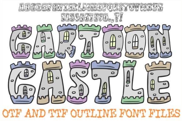 Cartoon Castle History Medieval Letters: A Display Font That Builds Brand Magic