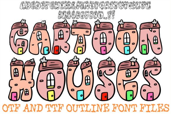 Cartoon Houses Font: A Playful Display Typeface for Scroll-Stopping Campaigns