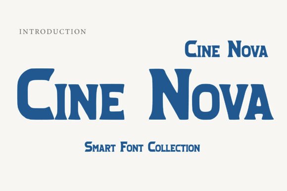 Cine Nova: A Bold Display Font for Campaign Headlines