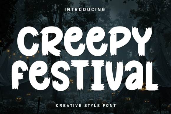 Creepy Festival: A Playful Handwritten Display Font for Digital Brands
