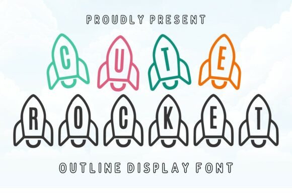 Cute Rocket: A Playful Display Font with Heart