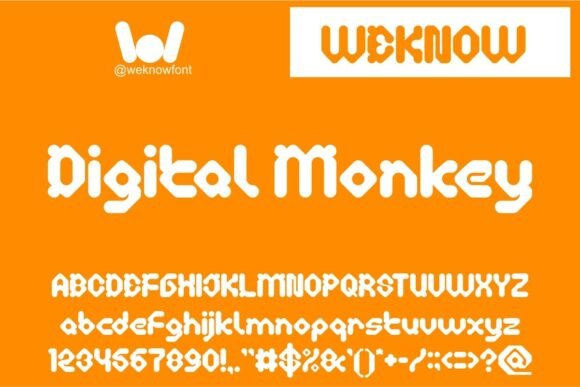Digital Monkey: A Playful Display Font for Bold Digital Branding