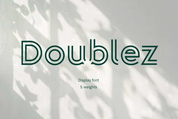 Doublez: A Display Font That Makes Handmade Details Shine