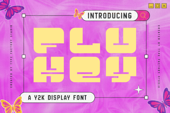 Flukey: A Y2K Display Typeface That Makes Handmade Goods Pop