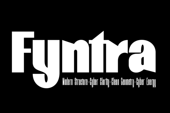 Fyntra: A Cyber-Geometric Display Font That Elevates Handmade Goods