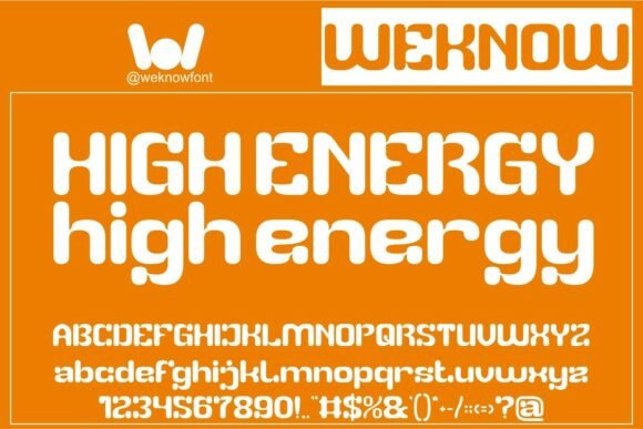 High Energy: A Display Font That Powers Your Campaigns
