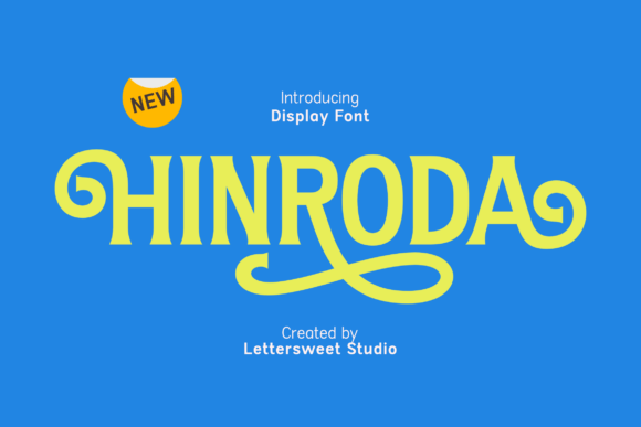 Hinroda: A Bold Display Font That Stops Scrollers
