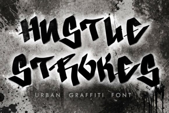 Hustle Strokes: A Bold Urban Display Font for Makers