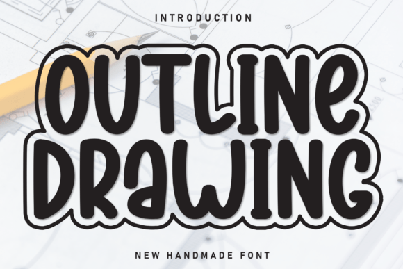 Outline Drawing: A Playful Display Font That Makes Headlines Stick