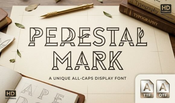 Pedestal Mark: A Display Font That Makes Your Brand Stand Out