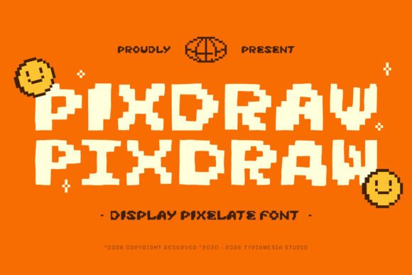 Pixdraw: A Playful, Pixel-Perfect Display Font for Crafters