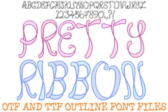Pretty Ribbon: A Festive Display Font for Digital Branding
