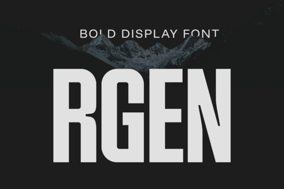 Rgen: A Bold, Confident Display Font