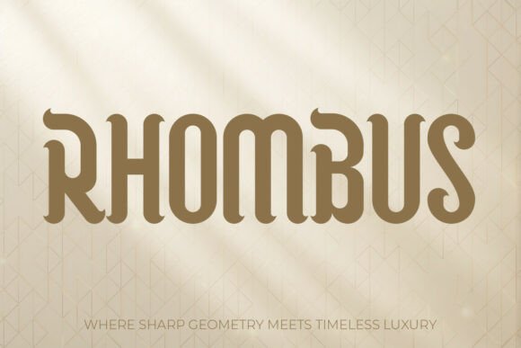 Rhombus: A Display Font That Elevates Handmade Products