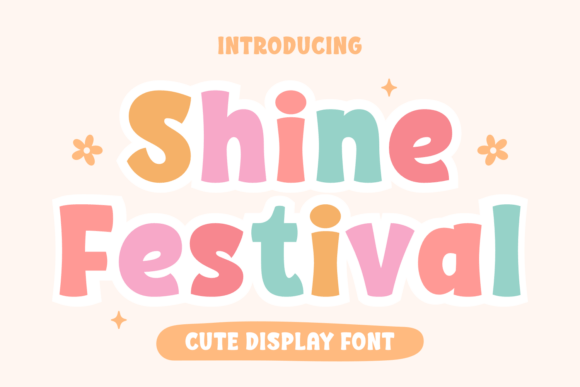 Shine Festival: A Pastel-Soft Display Font for Joyful Editorial Moments