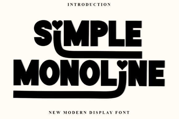 Simple Monoline: A Festive Display Font for Editorial Charm