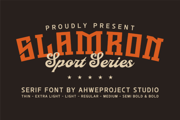 Slamron: A Bold Serif Font for Confident Branding