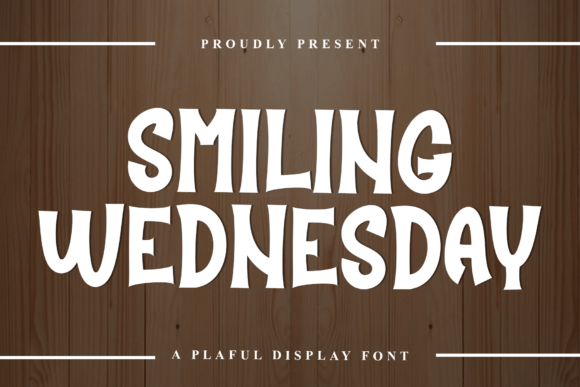 Smiling Wednesday: A Festive Display Font That Makes Campaigns Instantly Recognizable