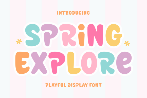 Spring Explore: A Playful Display Font That Lifts Your Brand