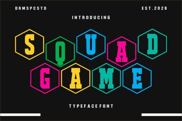 Squad Game: A Display Typeface That Plays Well With Purpose