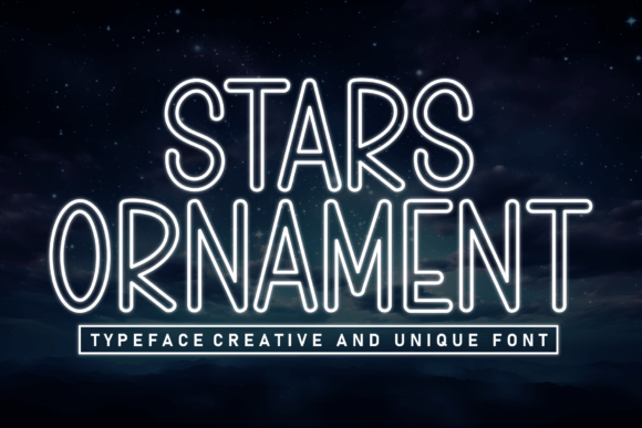 Stars Ornament: A Whimsical Display Font for Brand-Forward Web Design