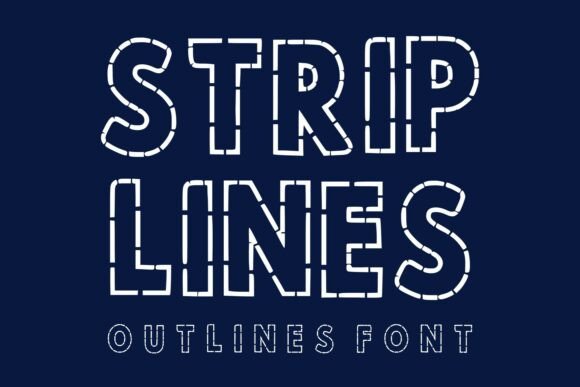 Strip Lines Font: A Bold, Clean Display Typeface for Small Business Branding