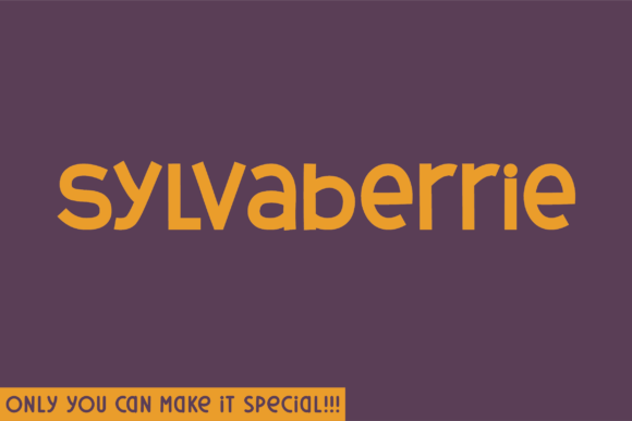 Sylvaberrie: A Natural Handwritten Display Font for Editorial Design