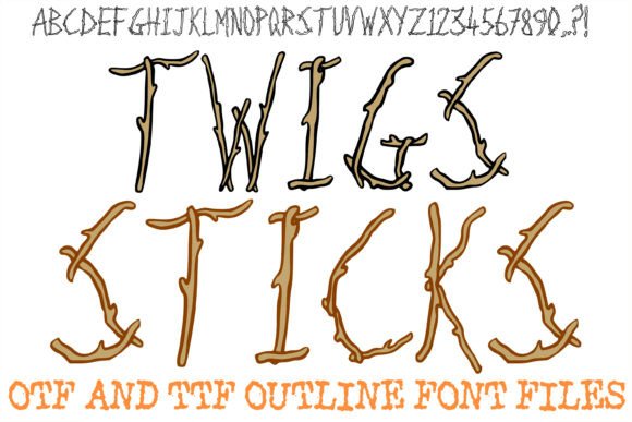 Twigs Sticks: A Display Font That Brings Warmth and Authenticity to Your Brand