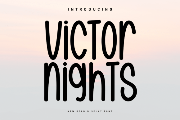 Victor Nights: A Handwritten Display Font for Editorial Warmth