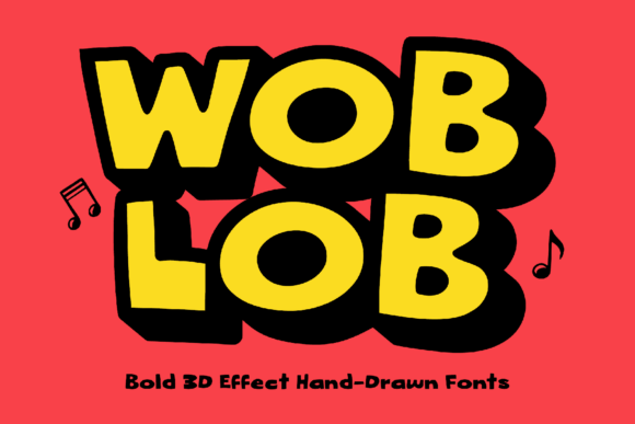 Woblob: A Bold, Playful Display Font That Demands Attention