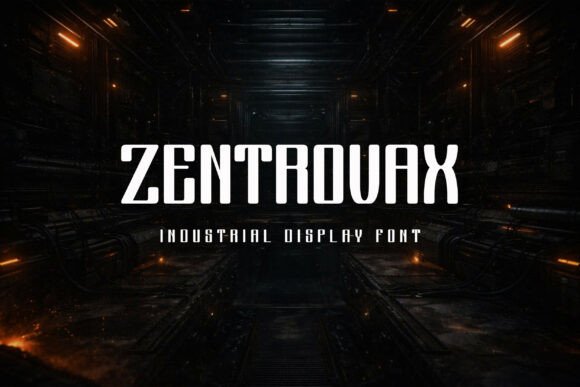 Zentrovax: A Bold Display Typeface for Confident Branding